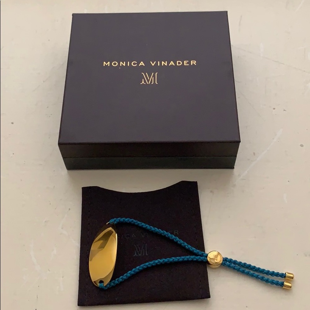 Monica Vinader Gold Nura Friendship Bracelet